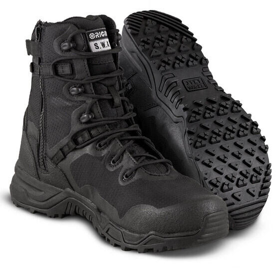 Original SWAT Alpha Fury 8" Side-Zip Boot in Black